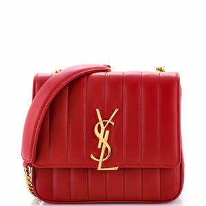 Saint Laurent Medium Vicky Crossbody Bag Vertical Quilted Leather